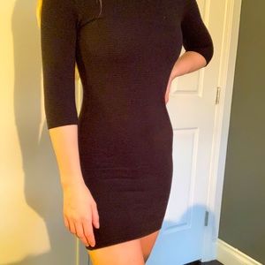 Black tight dress